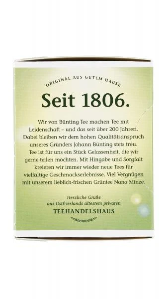 Bünting Tee Grüner Tee Nana Minze 4 Bünting Tee Grüner Tee Nana Minze – Bild 2