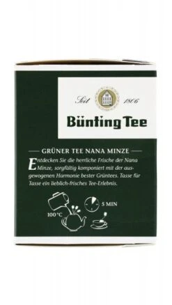 Bünting Tee Grüner Tee Nana Minze 8 Bünting Tee Grüner Tee Nana Minze -Getränkeladen 1101010661 4008837214160 03