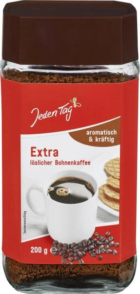 Jeden Tag Extra Löslicher Bohnenkaffee 3 Jeden Tag Extra Löslicher Bohnenkaffee