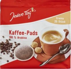 Jeden Tag Kaffee-Pads Crema 20 Pads