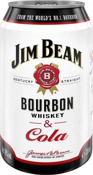 Jim Beam Bourbon Whiskey & Cola (Einweg)