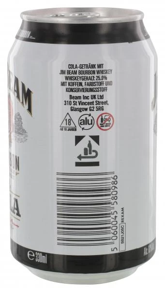 Jim Beam Bourbon Whiskey & Cola (Einweg) 3 Jim Beam Bourbon Whiskey & Cola (Einweg) – Bild 2